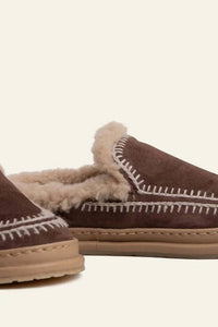 Laidback London Women's Jun Suede Slippers in chocolate brown - women's shoe - view 5