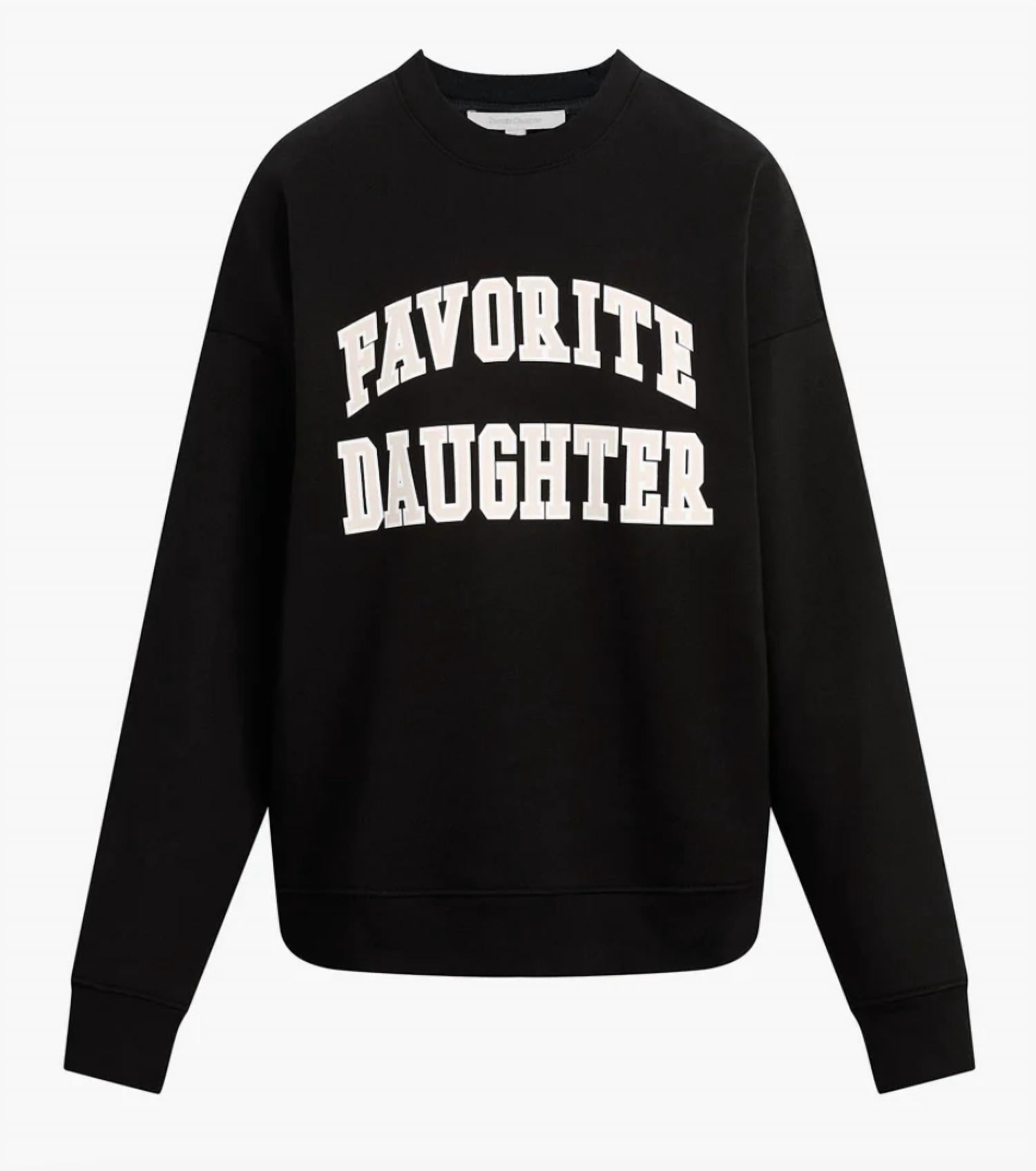 Favorite Daughter - Women's Oversized Collegiate Sweatshirt