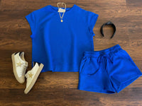 See And Be Seen - Call My Jet Textured Shorts