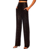 Susana Monaco - Sequin High Waist Wide Leg Pant - Plus