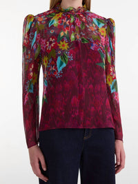 SALONI Mel-b Top in astilbe bouquet 1 - women's blouse