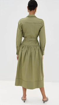 Ulla Johnson - Ariane Scallop Lace Long Sleeve Midi Dress