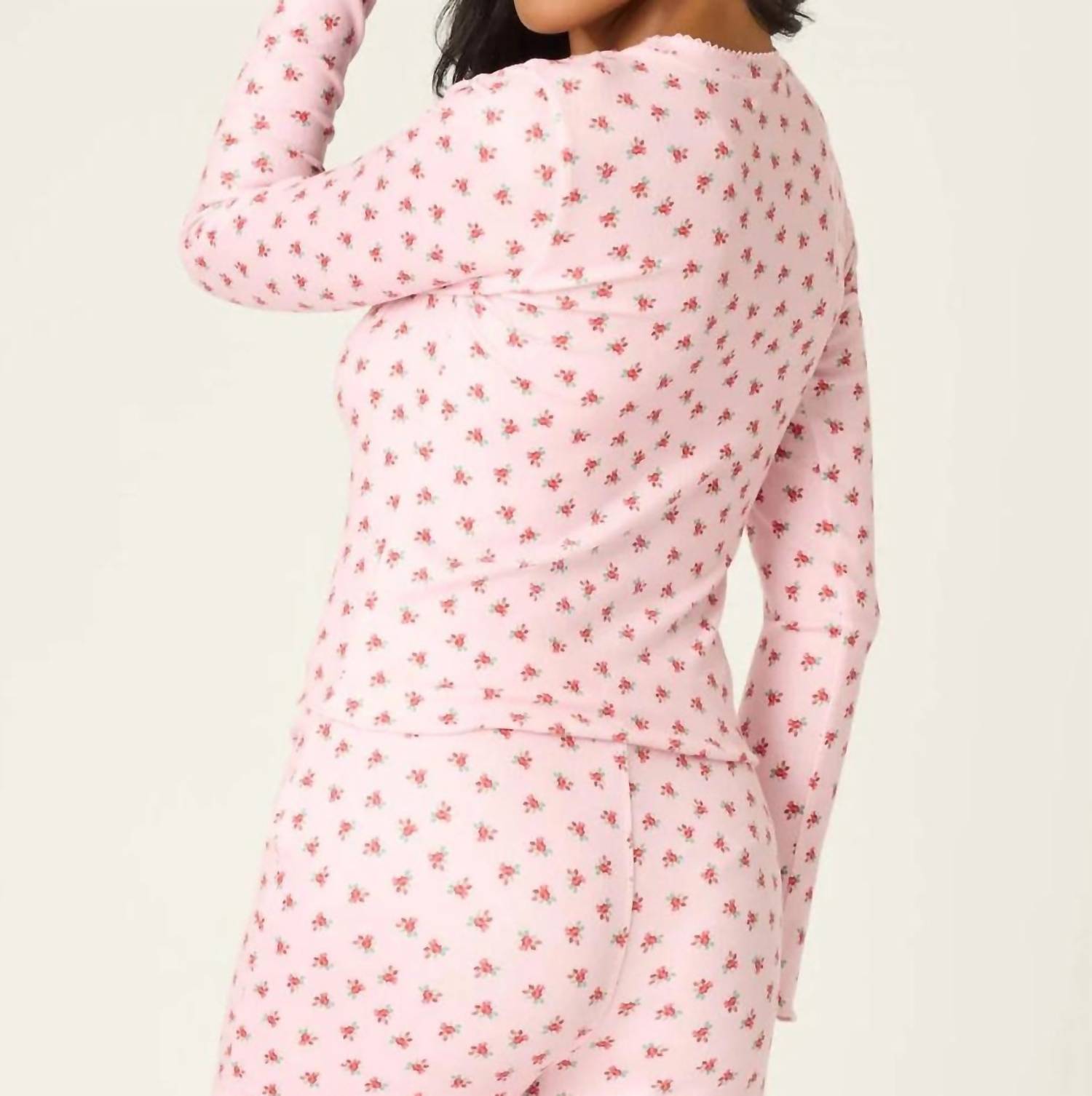 Pj Salvage - Crazy For The Holidays Ditsy Floral Print Long Sleeve Top