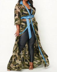 Illord Couture - Maxi Chiffon Cardigan Dress