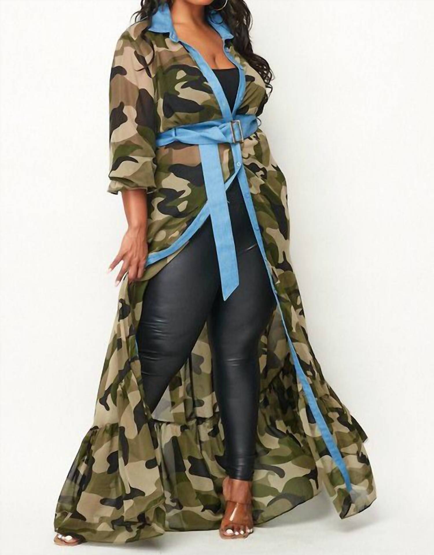 Illord Couture - Maxi Chiffon Cardigan Dress