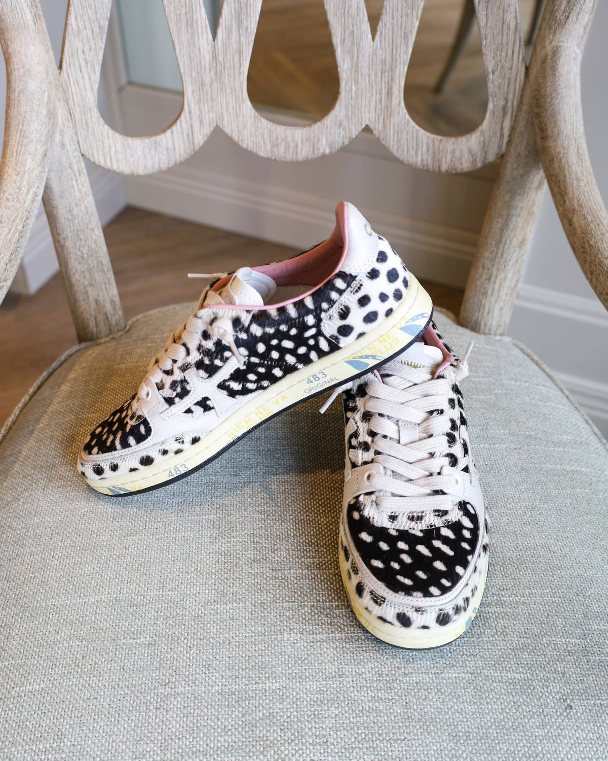 Premiata - Women's Basketclad Dots Hair on Hide Sneaker