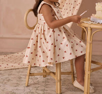 NORALEE Girls Cindy Dress in red hearts - kids' dress - view 4