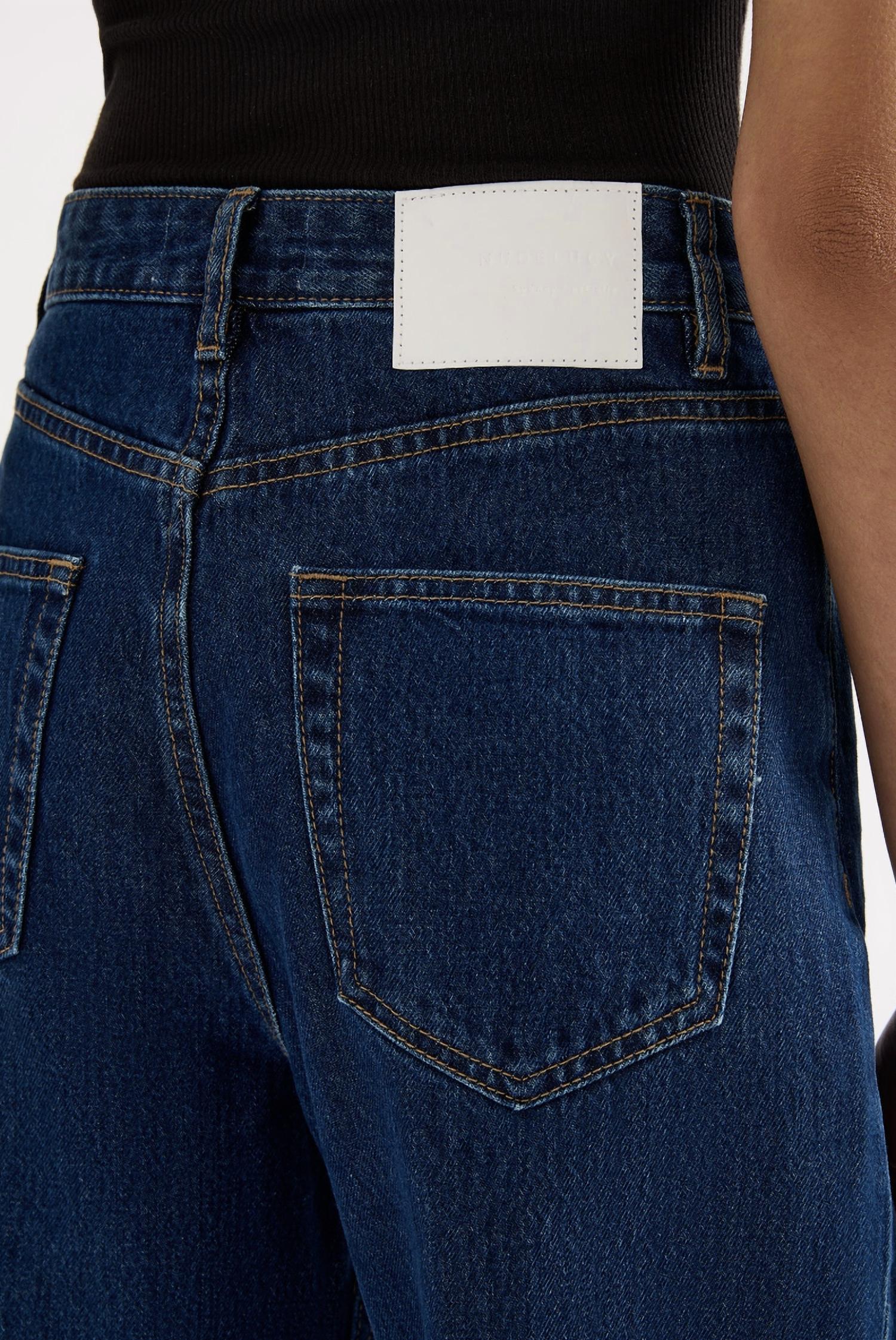 Nude Lucy Organic Relaxed Leg Jeans in force blue - women's jeans - view 6
