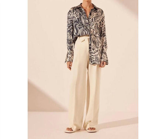 Shona Joy - ANTHEA SILK RELAXED SHIRT