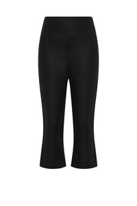 FAITHFULL THE BRAND Valeria Flared Capri in black - women's pants - view 4
