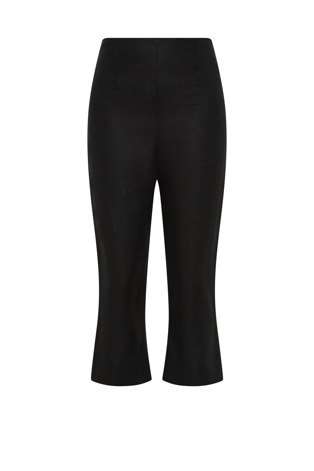 FAITHFULL THE BRAND Valeria Flared Capri in black - women's pants - view 4