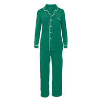 Kickee - Women's Long Sleeve Collared Pajama Set
