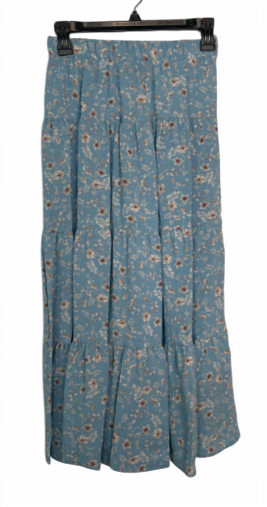 Aqua - Tiered Midi Skirt