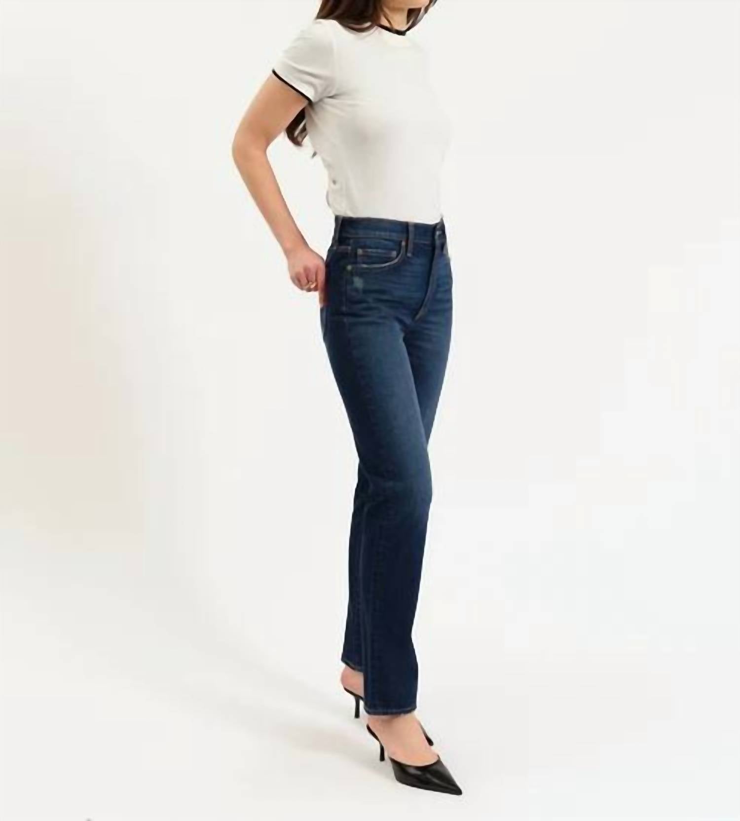 Daze - Smarty High Rise Slim Straight Jeans
