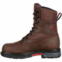 Rocky Men's Ironclad Lt Steel Toe Waterproof Work Boot in brown - men's boots - detail view