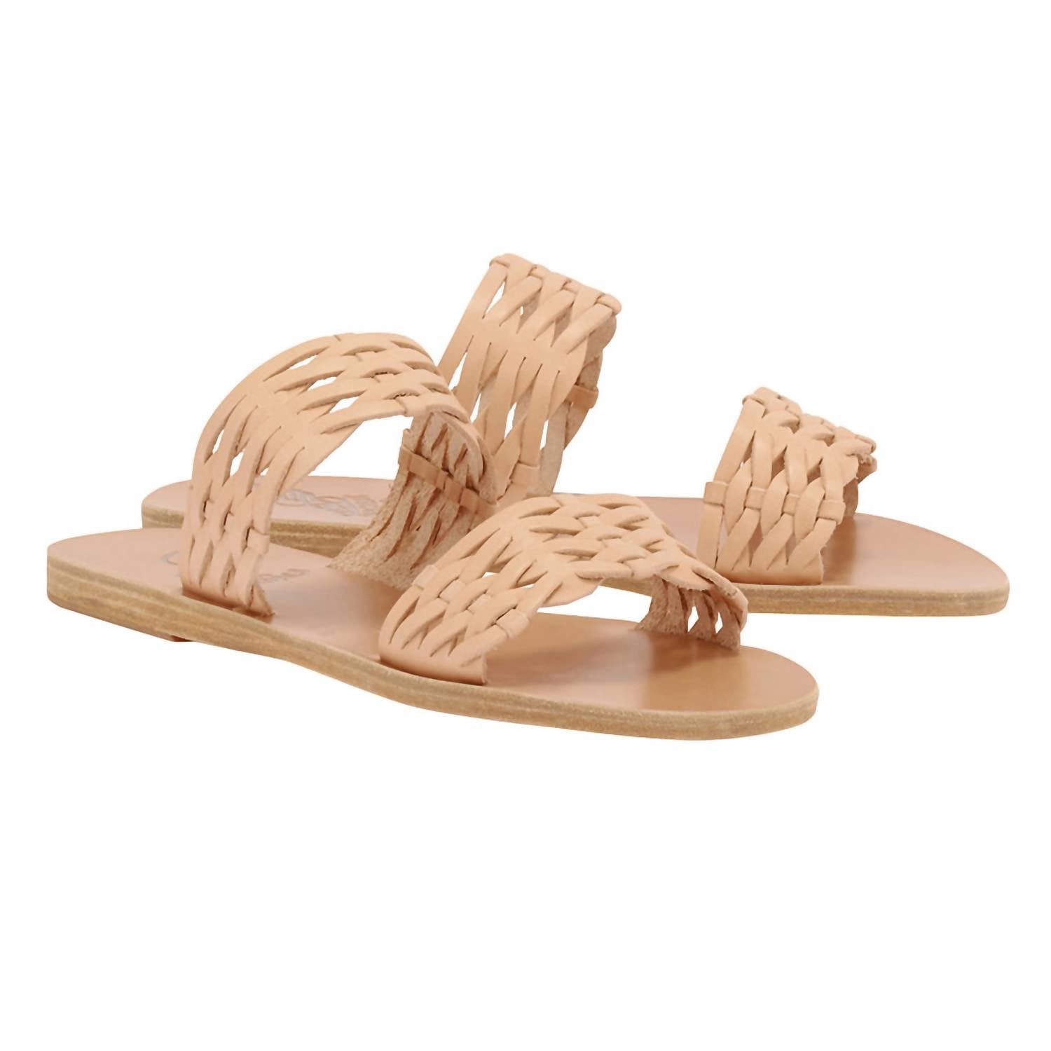 Ancient Greek Sandals - Women's Melia Woven Vachetta Sandals