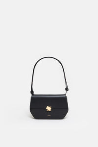 CLOSED Women's Soft Leather Shoulder Bag in black - women's bag