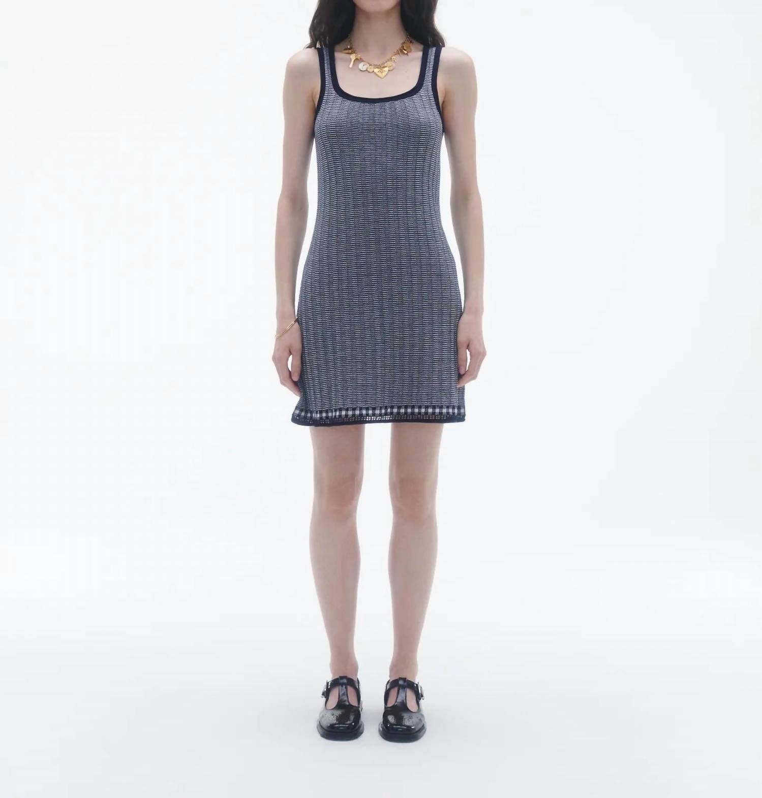 Guest In Residence - Women's Fine Stripe Tank Dress
