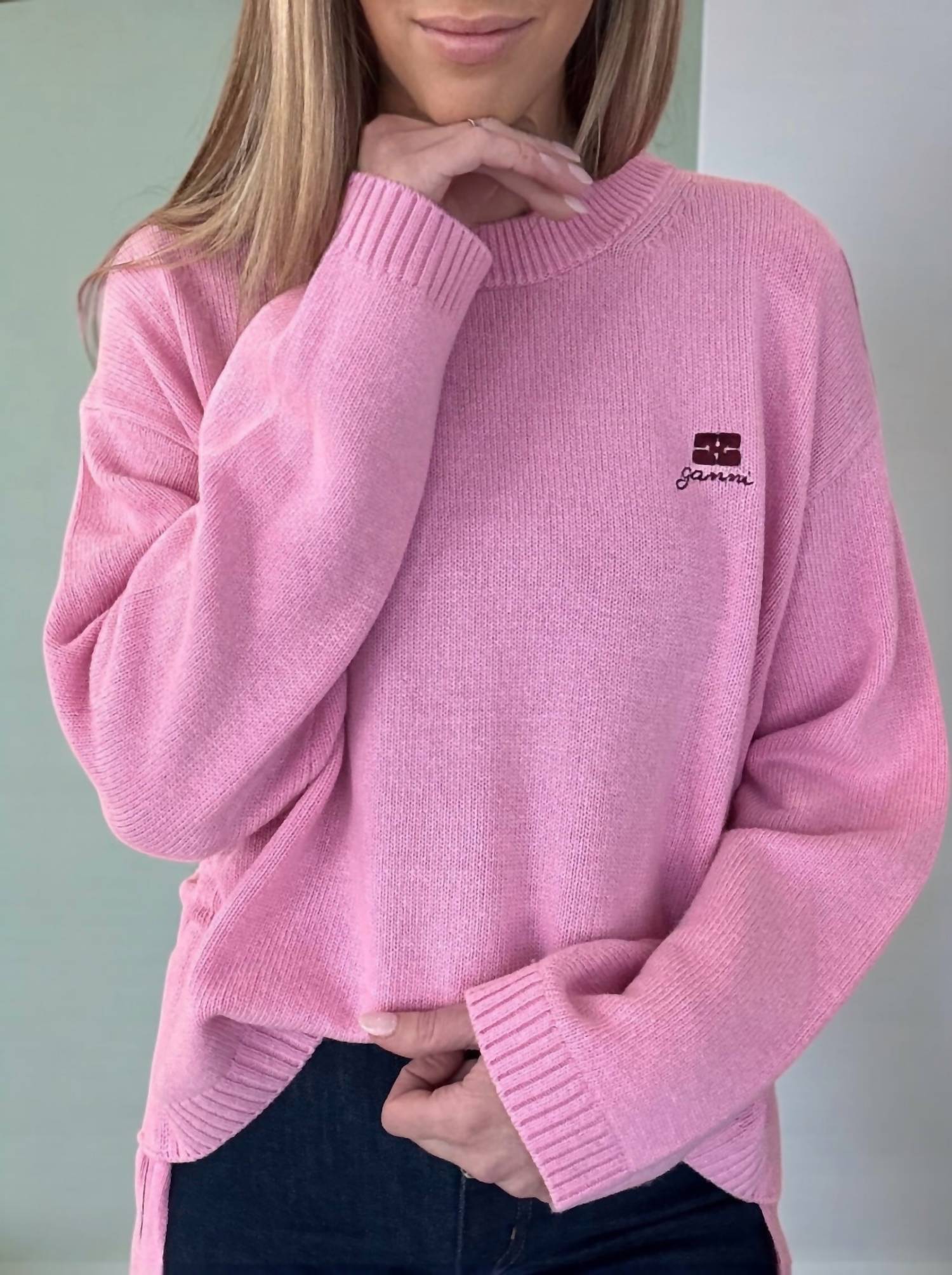 Ganni - Wool Knit Crewneck Sweater