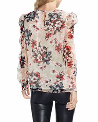 Vince Camuto - Printed Puff Shoulder Blouse