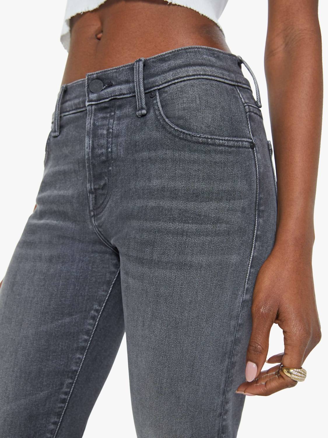 Mother - Mid Rise Hiker Hover Straight-leg Jeans