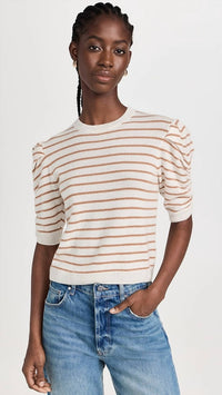 Frame - Ruched Sleeve Cashmere Sweater