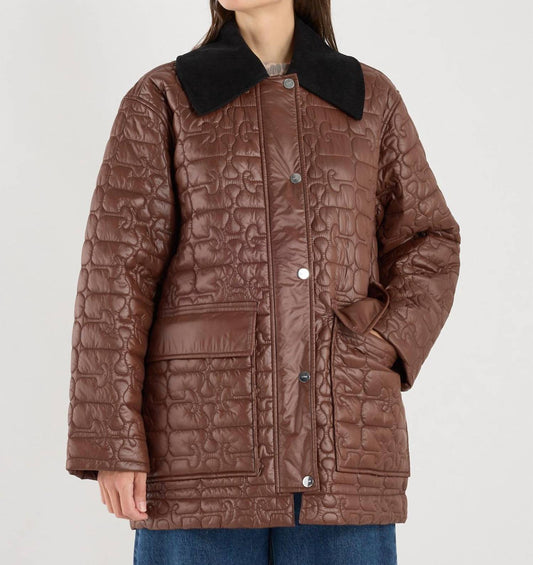 Ganni - Shiny Quilt Jacket
