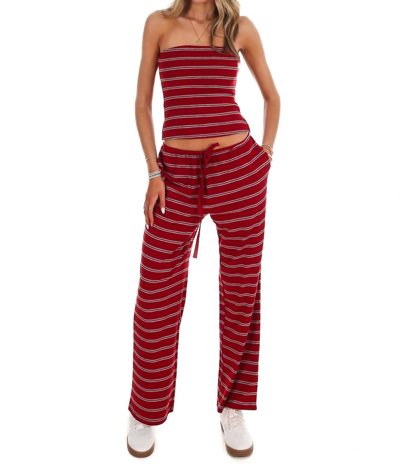 Le Lis - Along The Lines Stripe Two Piece Set