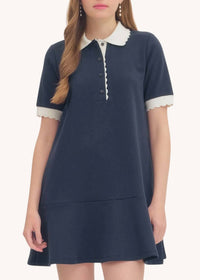 Entro - Celia Scalloped Cotton Mini Dress