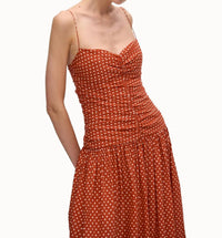 Matteau - Women's Gathered Drop Waist Dress