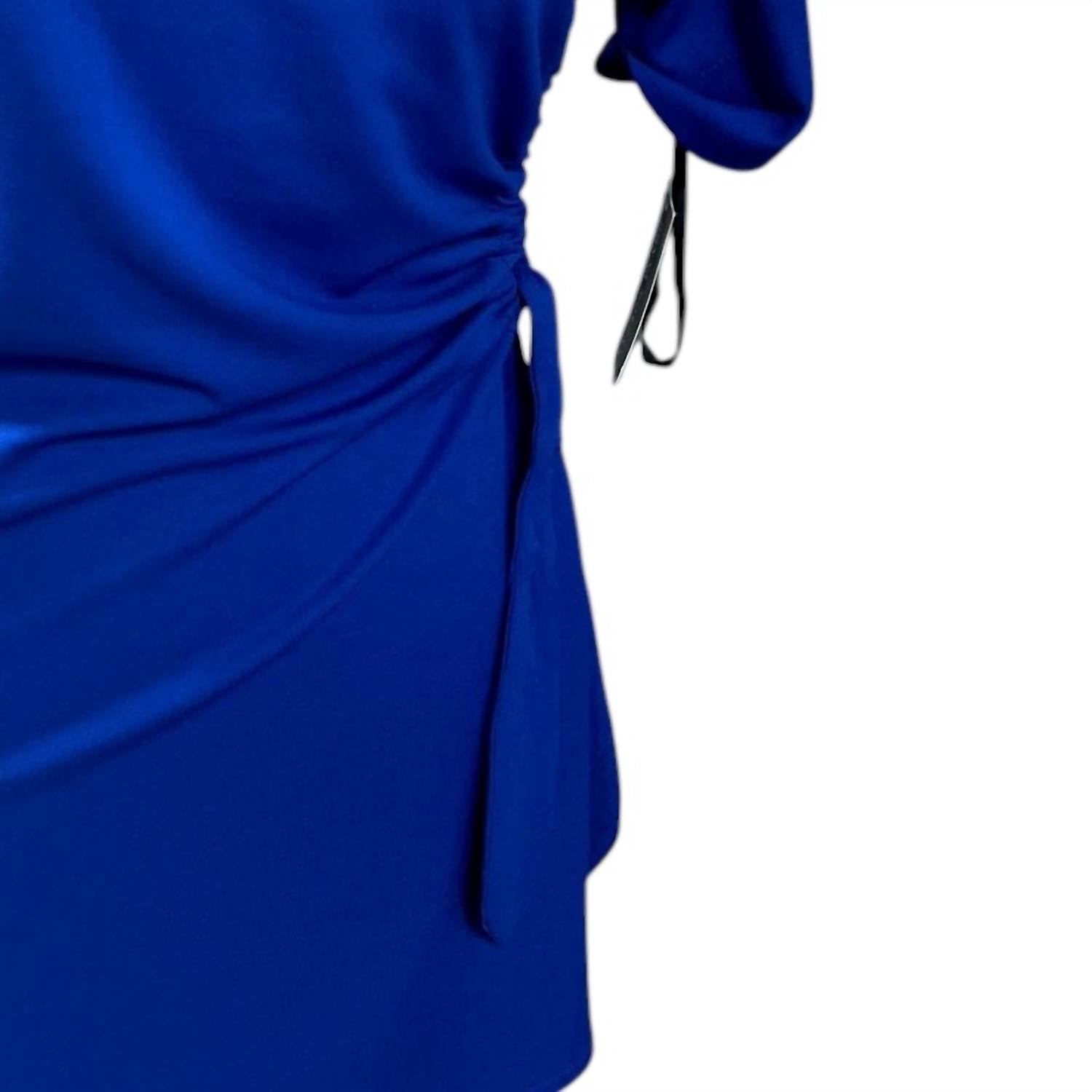 Donna Morgan - Women's Side Tie Short Sleeve Dolman Dress