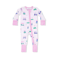 Angel Dear - Girl's Vintage Golf Carts Convertible Romper