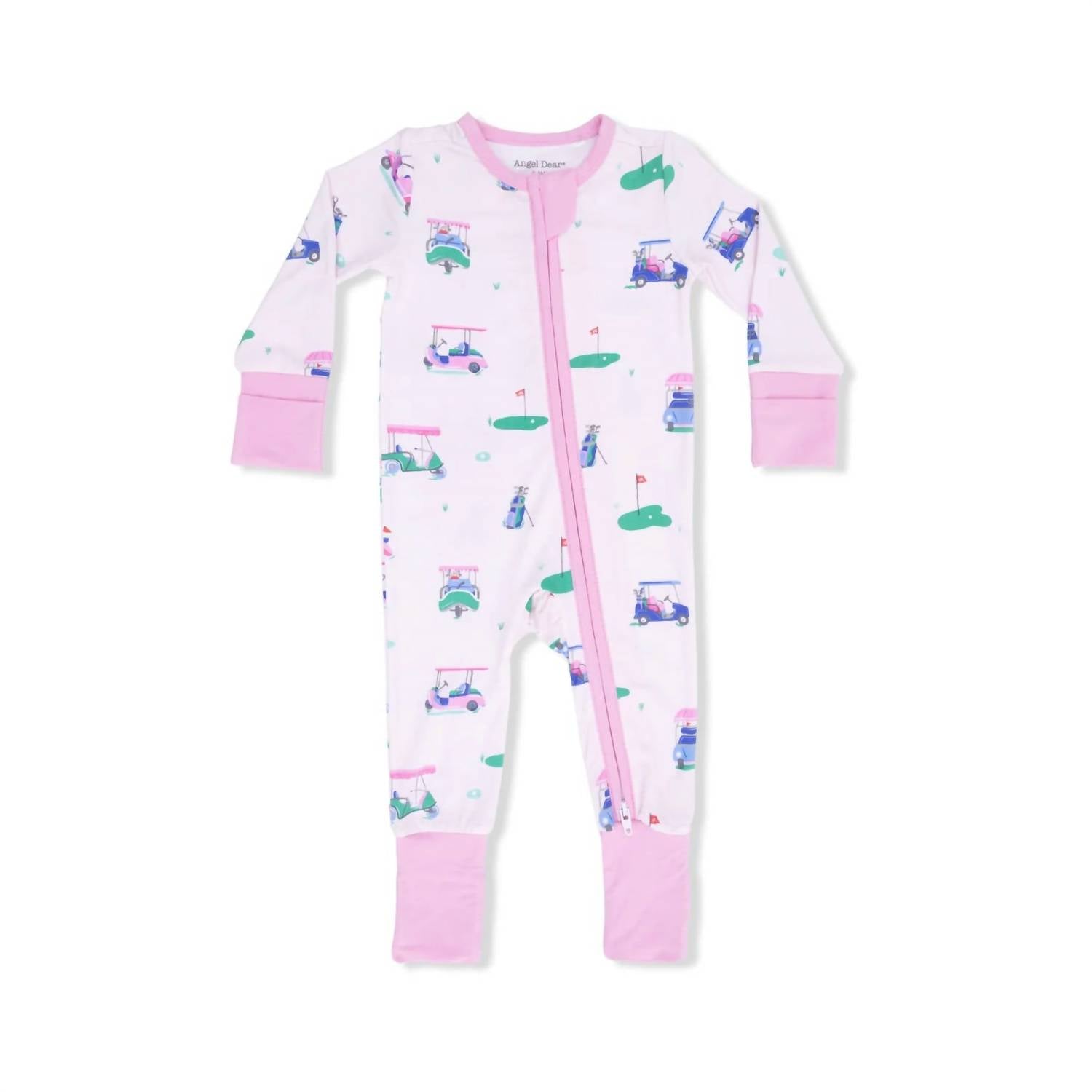Angel Dear - Girl's Vintage Golf Carts Convertible Romper