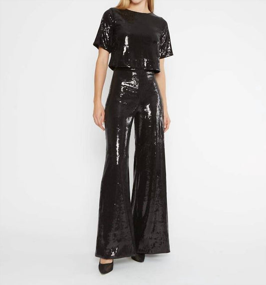 Ripley Rader - Sequin Crop Wide Leg Pant