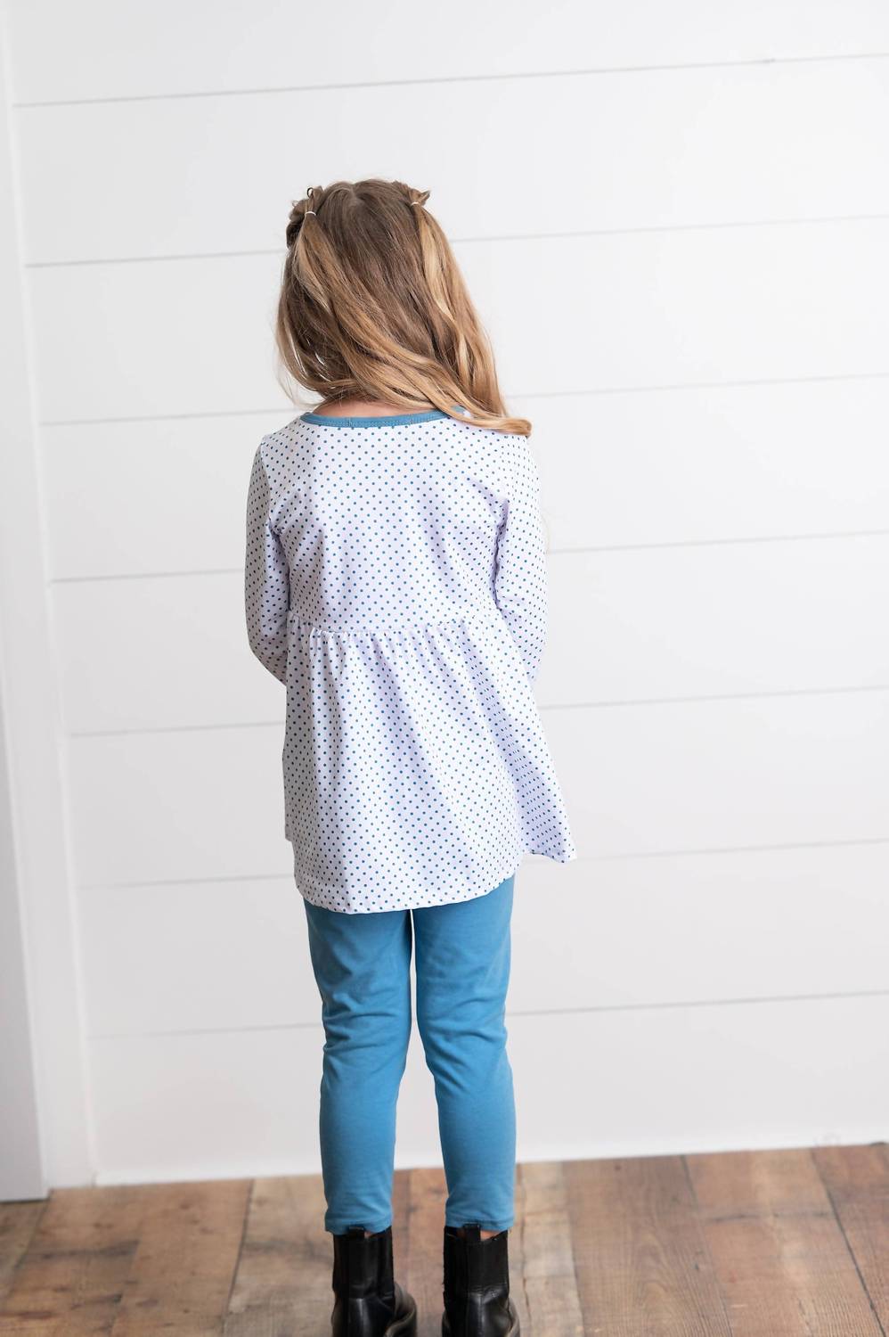 Adorable Sweetness - Girl's Polka Dot Chicken Pant Set
