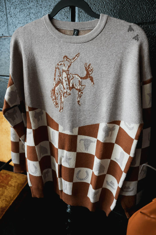 2Flyco - Kid's Wild Checkmate Sweater