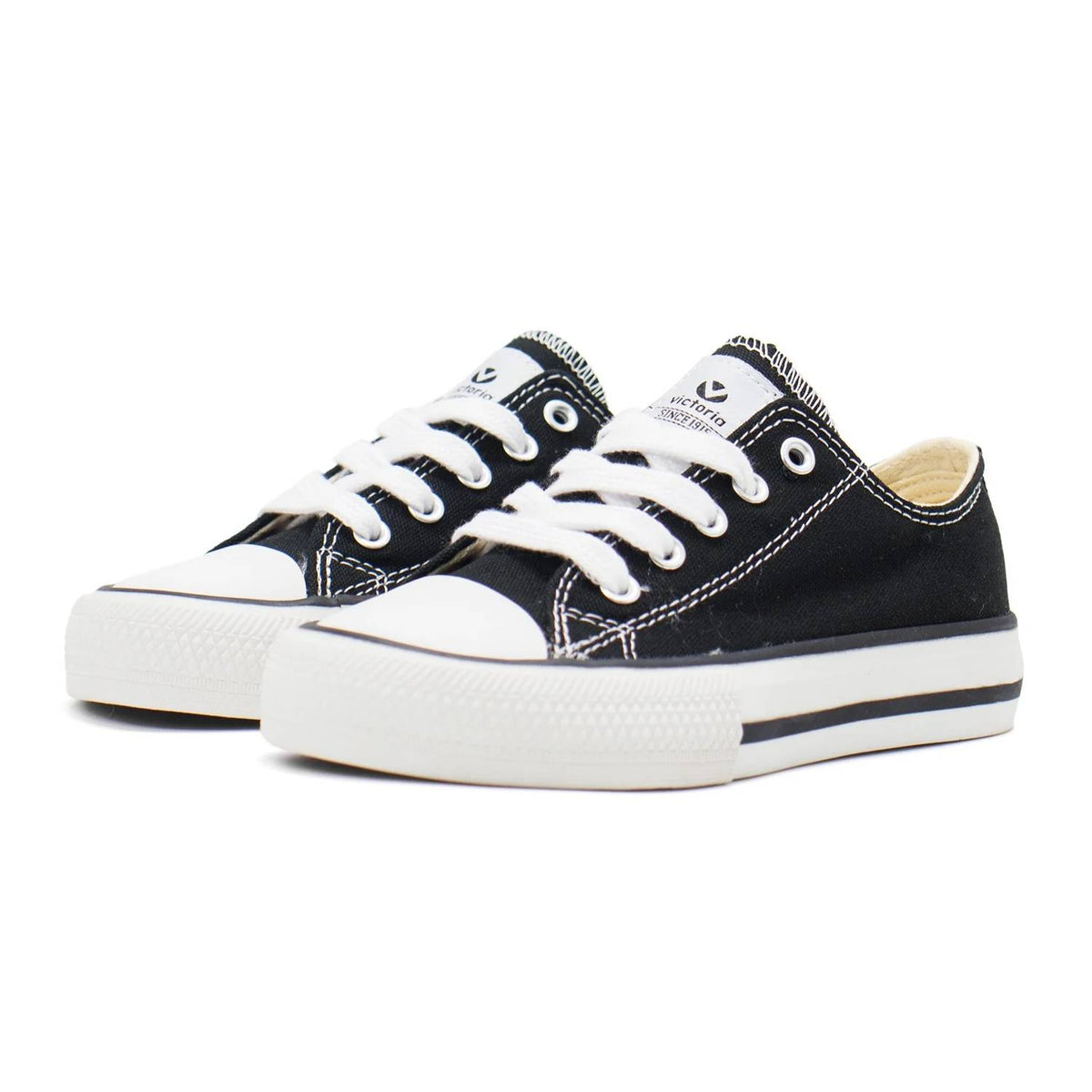 Victoria - Boy's Tribu Canvas Low Top Lace-up Sneakers