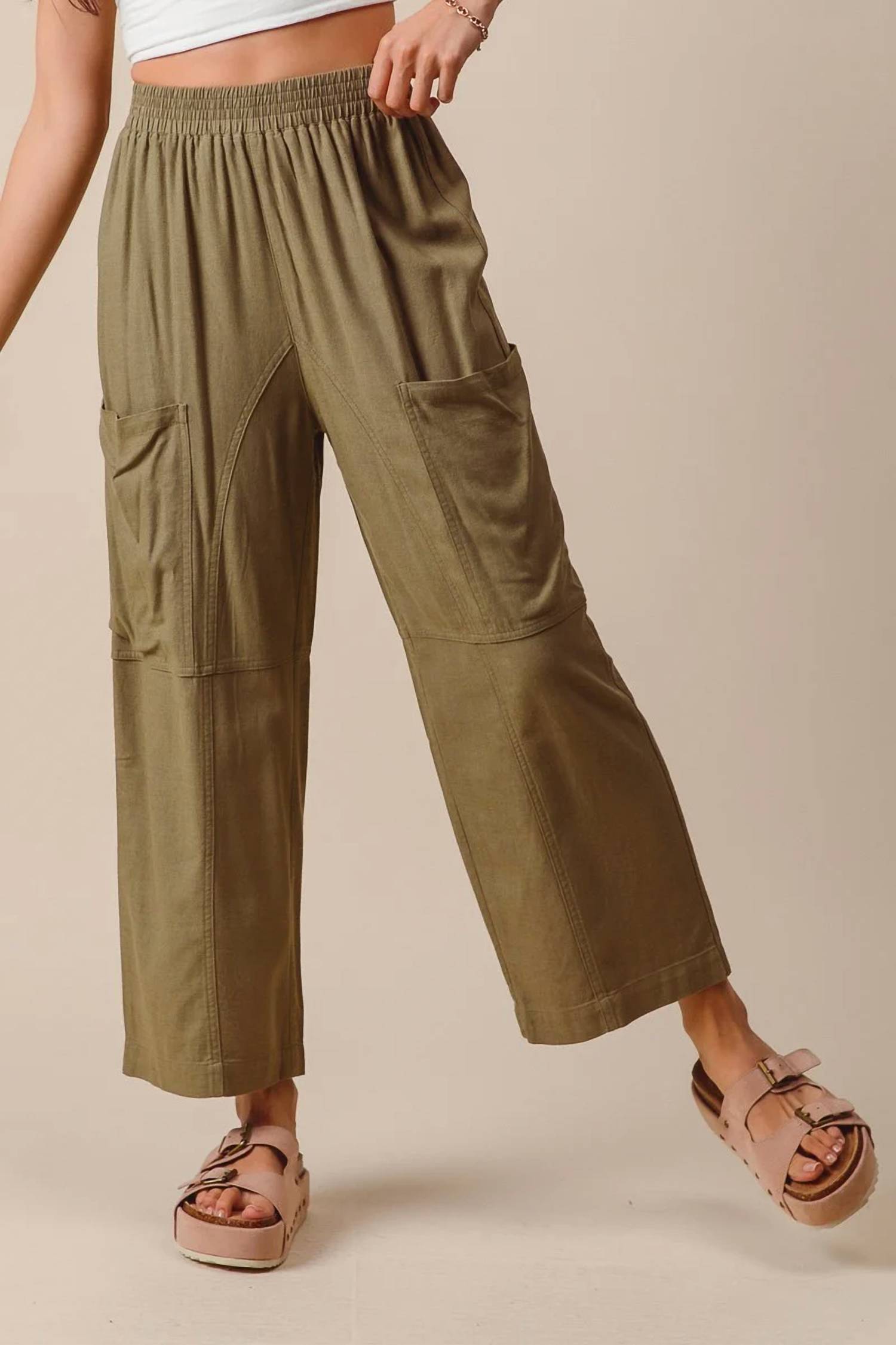 So Me - Woven Slouchy Wide Leg Pants