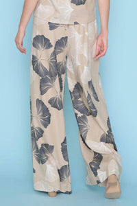 Picadilly - Coastal Ginkgo Breeze Palazzo Pants