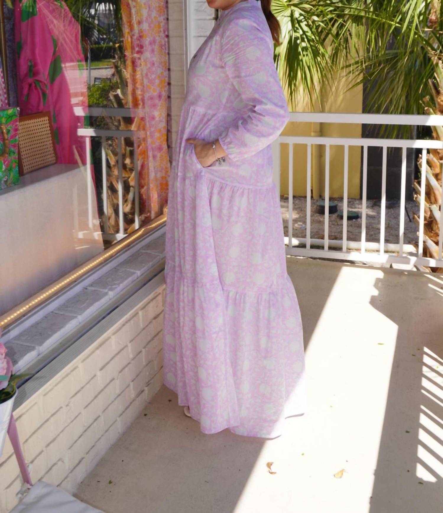 Just Darviny - Boho Long Sleeve Maxi Dress