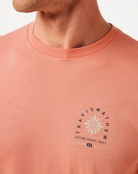 TravisMathew Deco Short Sleeve Tee in terracotta - men's t-shirt - view 5