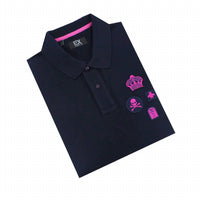 Eight X - Multi Fuchsia Patch Polo