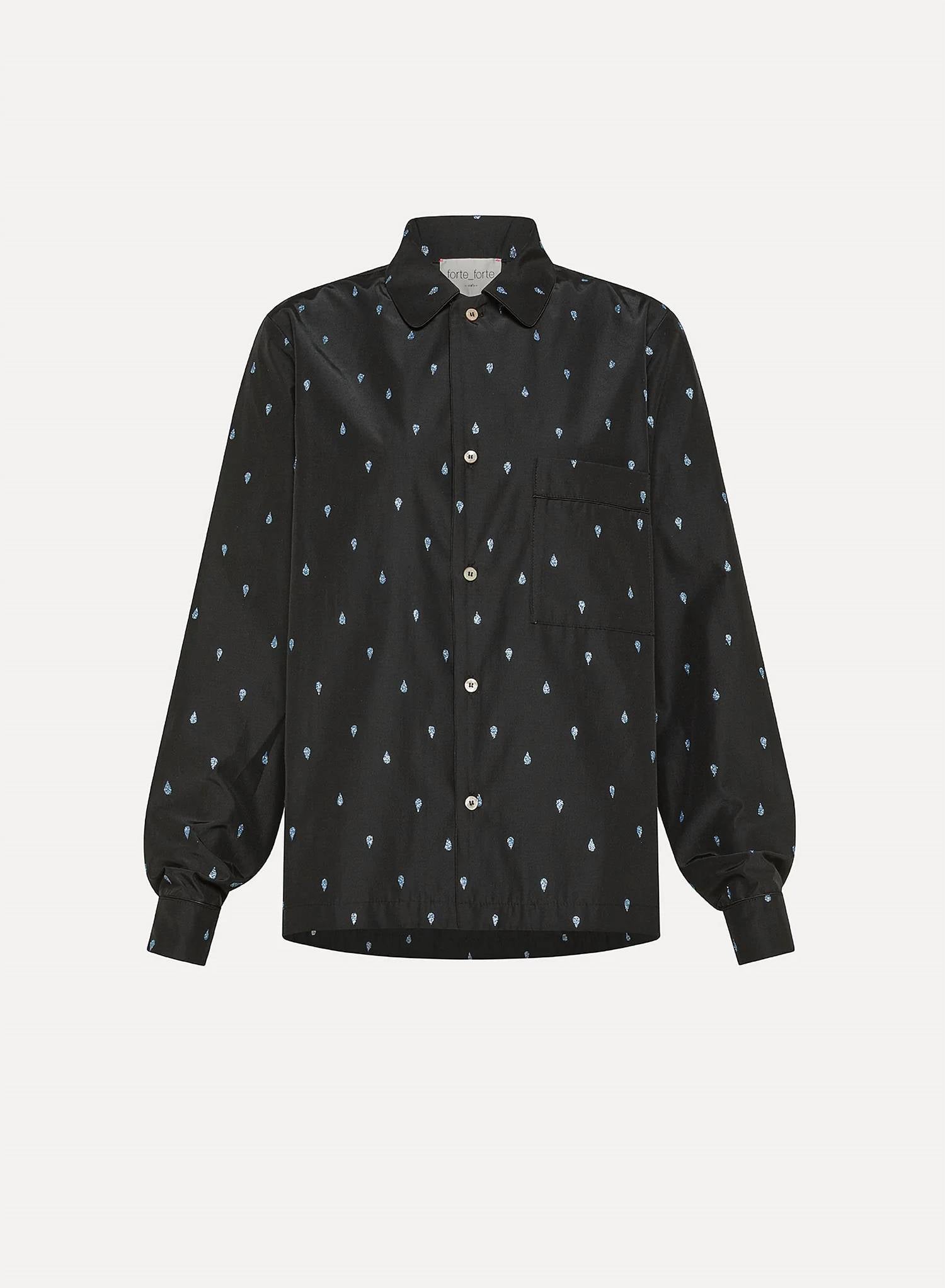 Forte Forte - Women's Glitter Taffeta Pajama Shirt