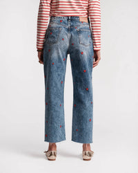 Frances Valentine - Sweetheart Embroidered Jeans