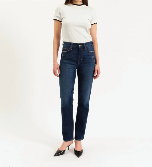 Daze - Smarty High Rise Slim Straight Leg Jeans