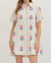 Entro - Women's Chambray Mini Dress