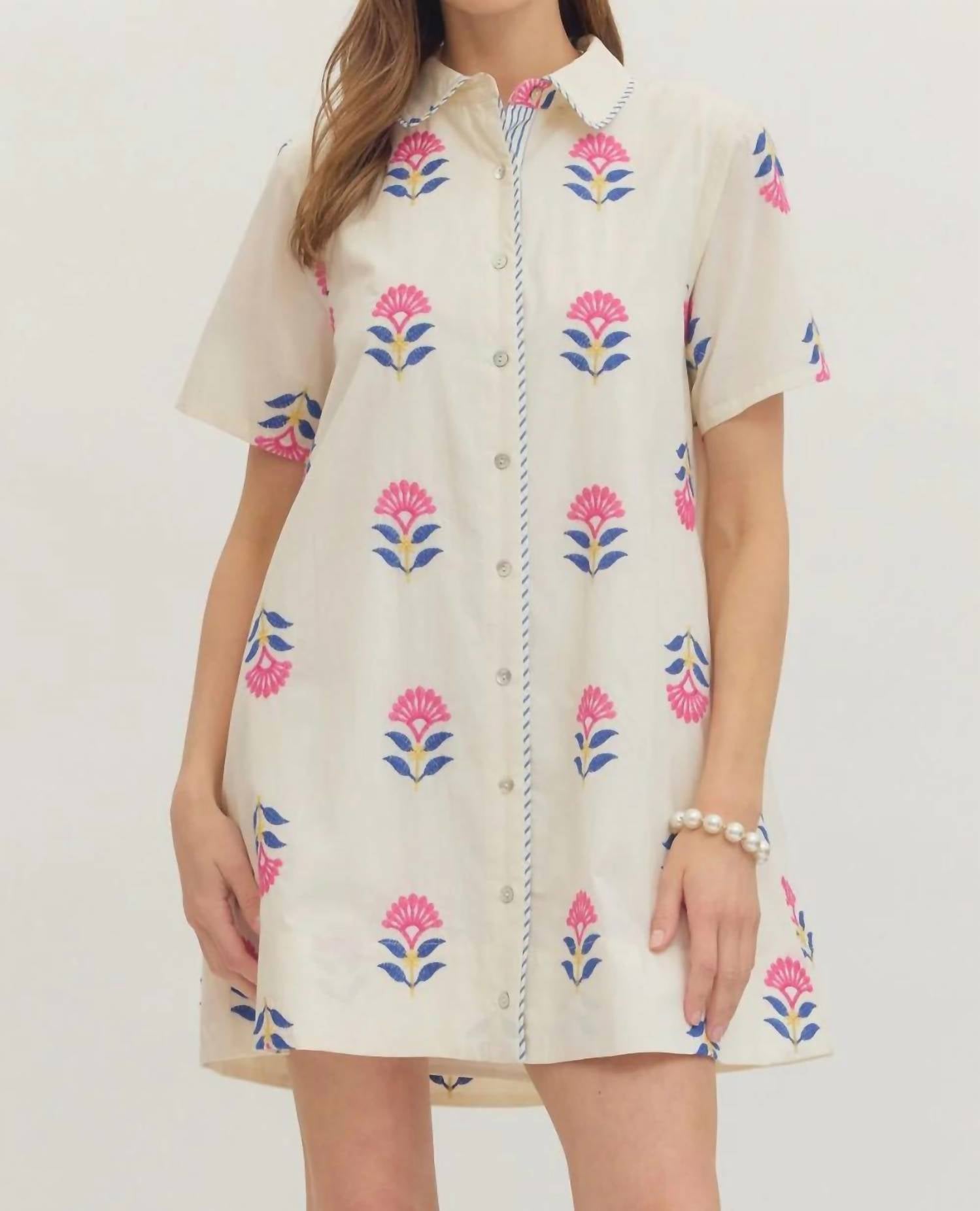 Entro - Women's Chambray Mini Dress