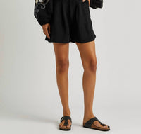 Free People - Calla Linen-Blend trouser Shorts