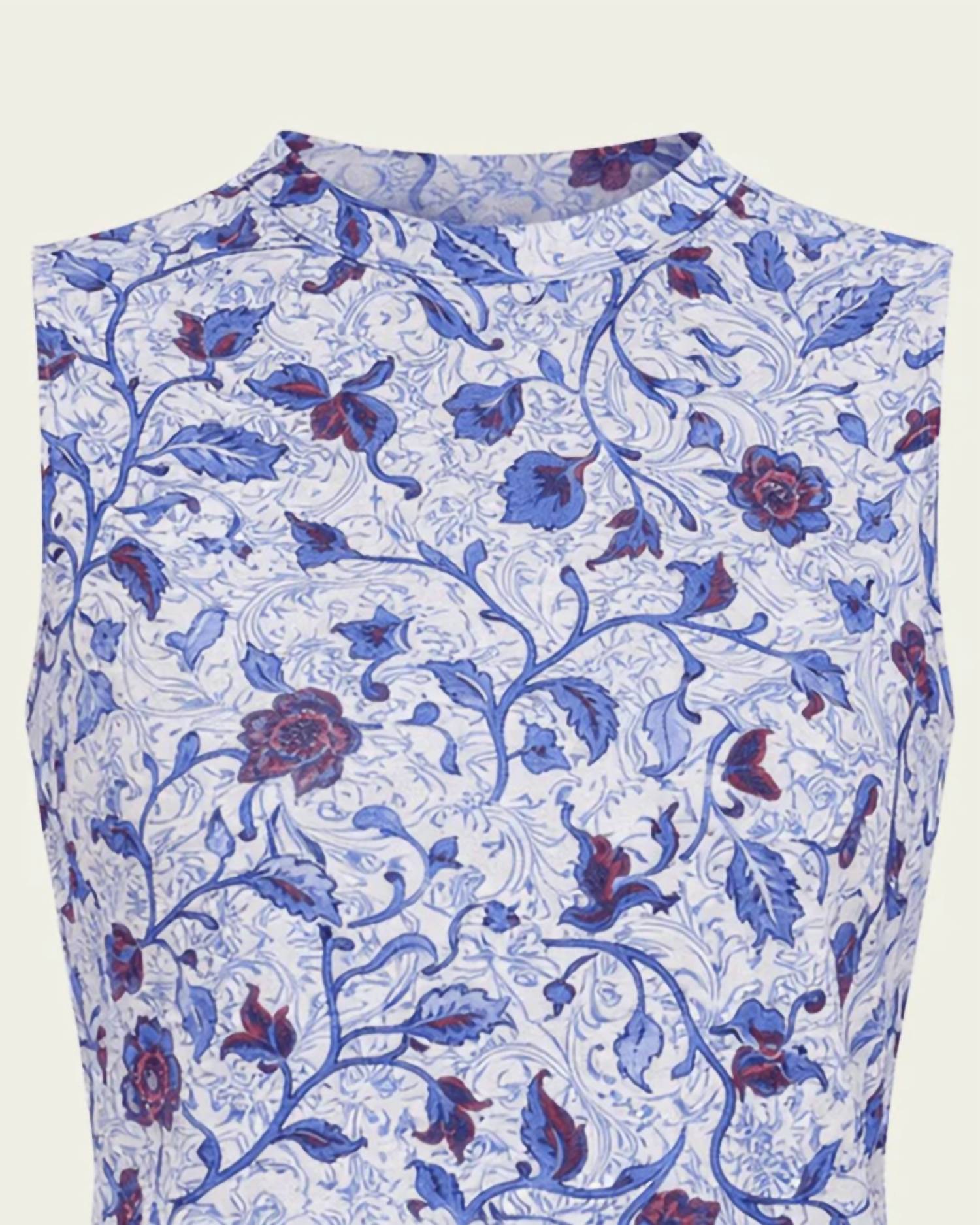 Ulla Johnson Women's Ines Sleeveless Jersey Top in gardenia - women's tank top - detail view