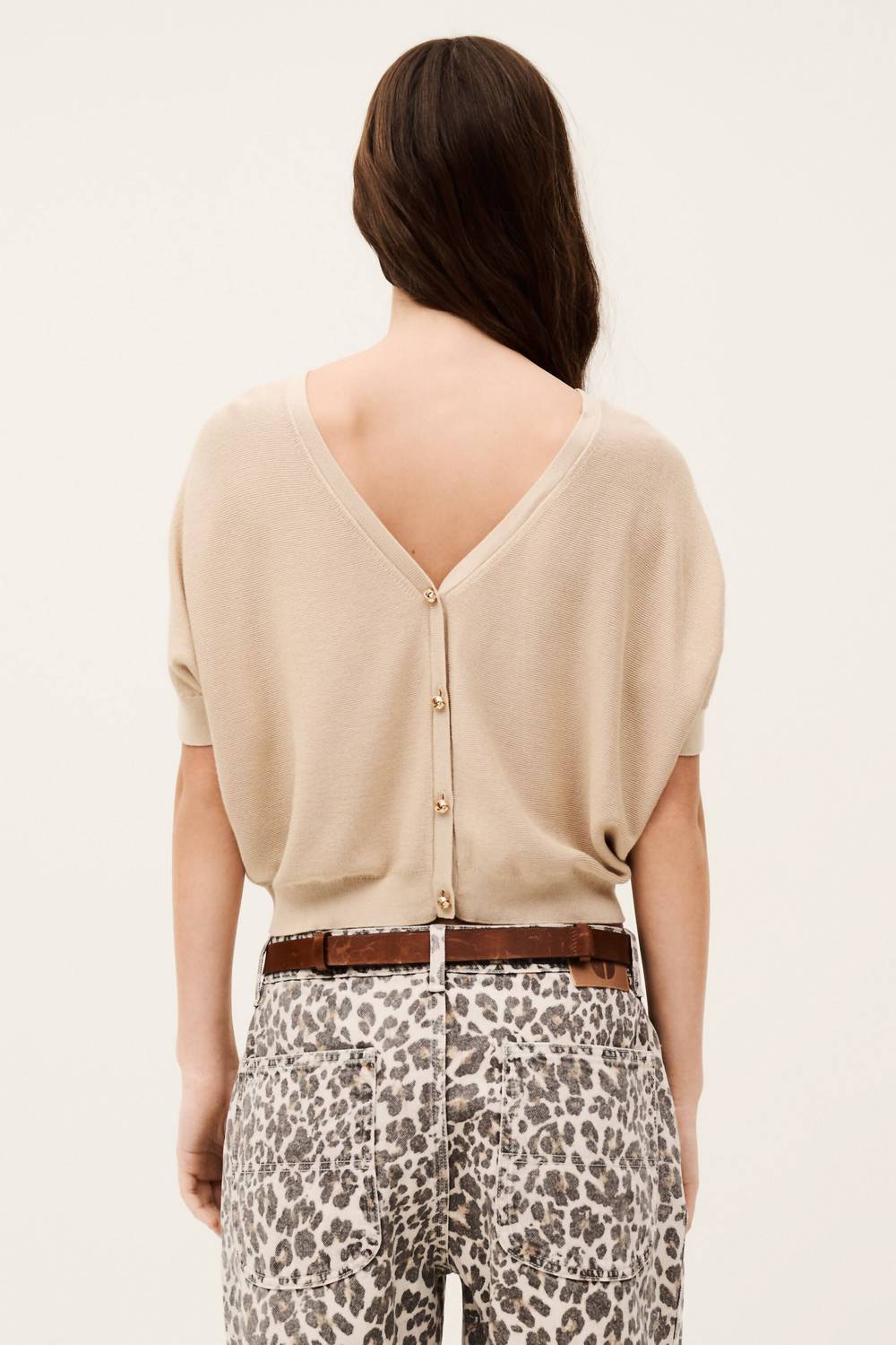Ba&Sh - Basem Short Sleeve V-neck Sweater